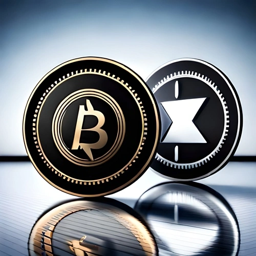 Zwei Altcoin-Münzen